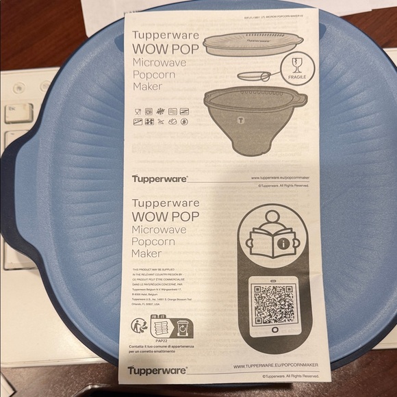 Tupperware Light Blue Food Storage Container - Picture 2 of 2